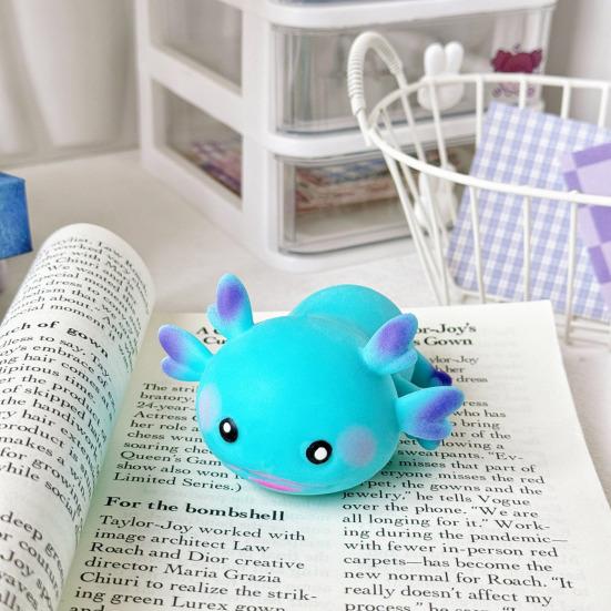 Mini Salamander Stress Ball Soft Stretchy Cartoon Salamander Anxiety Relief Toy Decompression Animal Fidget Toy