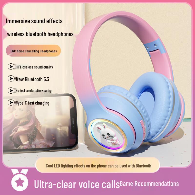 OIMG Space Capsule Luminous Bluetooth Gaming Headphones