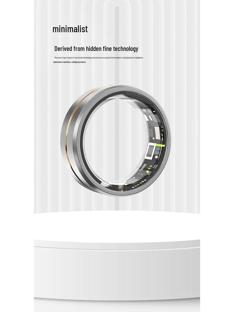 SR02 Smart Ring: Waterproof Pedometer with Bluetooth, Heart Rate & Blood Oxygen Monitor, Sleep Tracking.