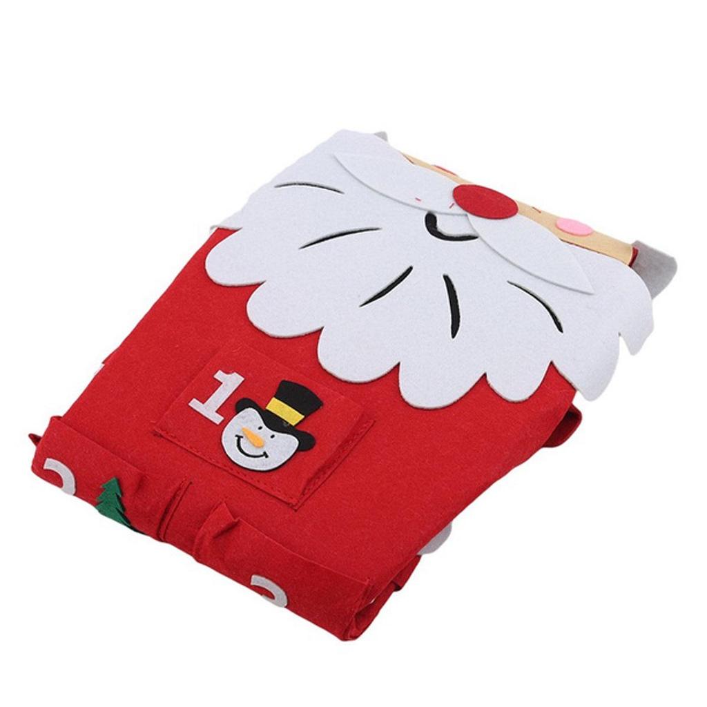Christmas Felt Wall Calendar with Decorative Pendants