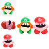 Huggable Kirby Waddle Dee Plush Toy With Mario Luigi Hat Ideal For Childrens Gifts
