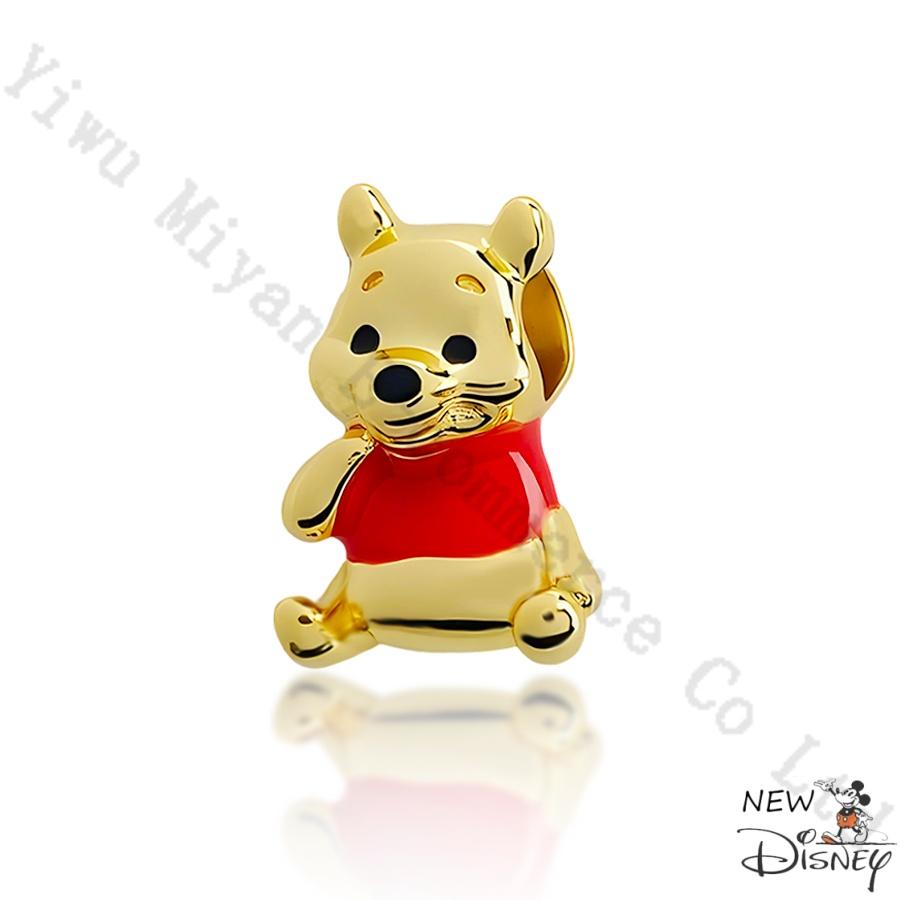 Silver 925 Disney Cartoon Charm Fit Original Bracelet Mickey Winnie Stitch Pooh Bead Pendant DIY Jewelry Making Accessories Gift