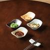 Creative Small Plates Hot Pot Taste Plates Household Ceramic Taste Plates Tableware Taste Plates Dipping Plates Small Vegetable Plates Snack Plates