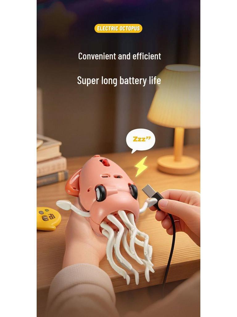 Kiddie Electric Dancing Octopus - Interactive Jellyfish Toy with Sensor Activation
