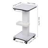 Beauty Salon Trolley Cart 360 Degree Rotating Silent Wheels Salon Spa Equipment Rolling Trolley Stand for Esthetician