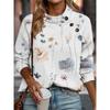 JPNTKY Women's Fashion Casual Long Sleeve O-Neck Blouses & Shirts