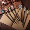 Handmade Flower Hair Sticks Ancient Style Hanfu Hair Fork Hair Stick Pins  for Hanfu