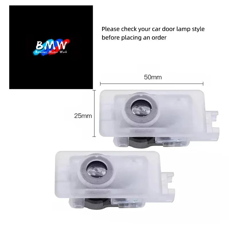 BMW GROUP 2/4Pcs Car LED HD Welcome Door Lights For BMW 1 Series F40 / 3 Series G20 G21 / 8 Series G29 Z4 /  M4 M G02 M8 X7 G07