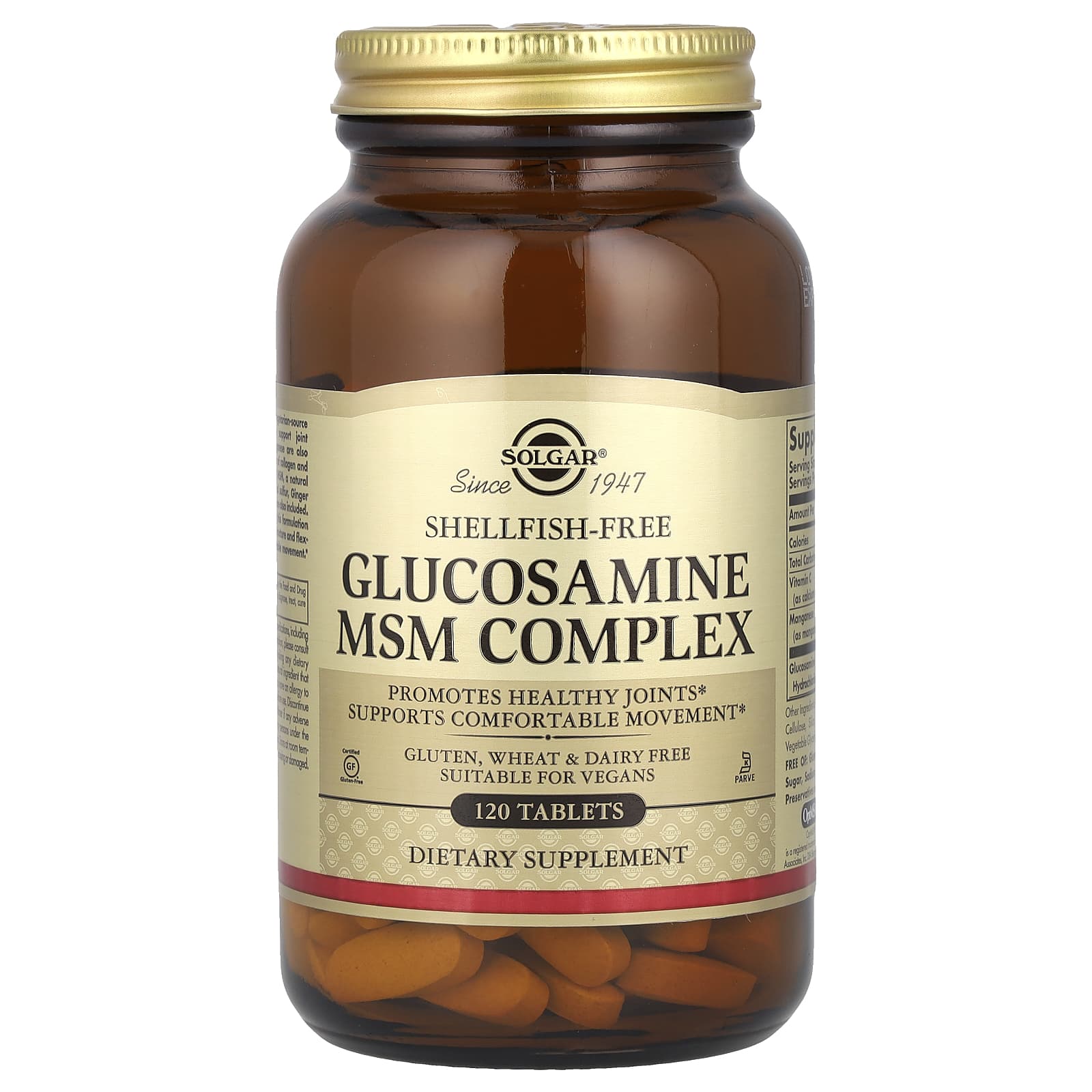 

Solgar, Glucosamine MSM Complex, 120 таблеток