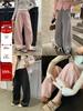 Der Favorit der Gruppe: Silberfuchs-Fleece Elastischer Bund Plüsch Mochi Hose - Damen Winter Warm Lässig Jogginghose (480G)