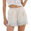 Women's Patchwork Casual Lace New Shorts Hook Flower Vacation Lace Hot Pants Shorts
