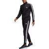 Adidas Three Stripe Casual Sports Solid Color Logo Long Sleeve Set Men sets Black GK9651