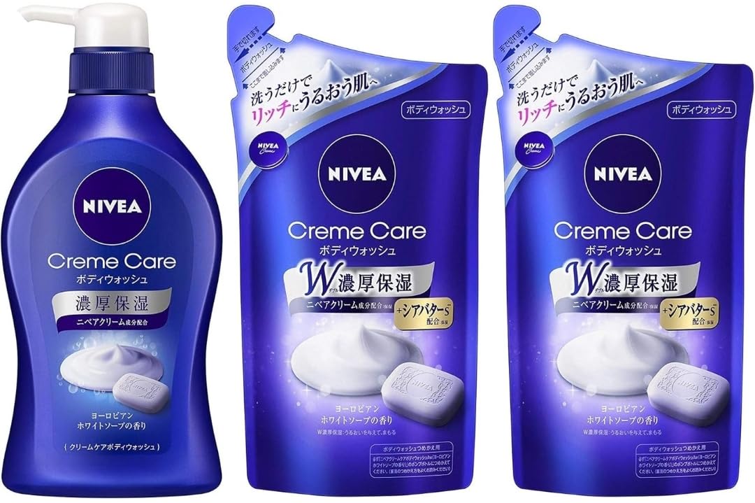 

Nivea Мыло для тела Эксклюзивное Отличное соотношение цены и качества Nivea Гель для душа Европейское мыло с дозатором 480 мл Запасной блок 360 мл x 2 3 (Нивея (Амазонка набор) + Ассорти)