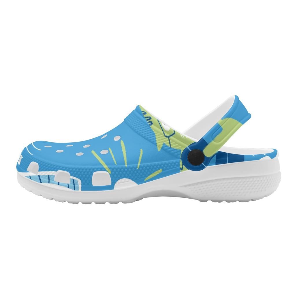 Erwachsene Unisex Süße Bedruckte EVA Clogs Leichte Weiche Slip-On Freizeitschuhe Flexible Weiche Sohle Sommersandalen Einfach für den täglichen Gebrauch