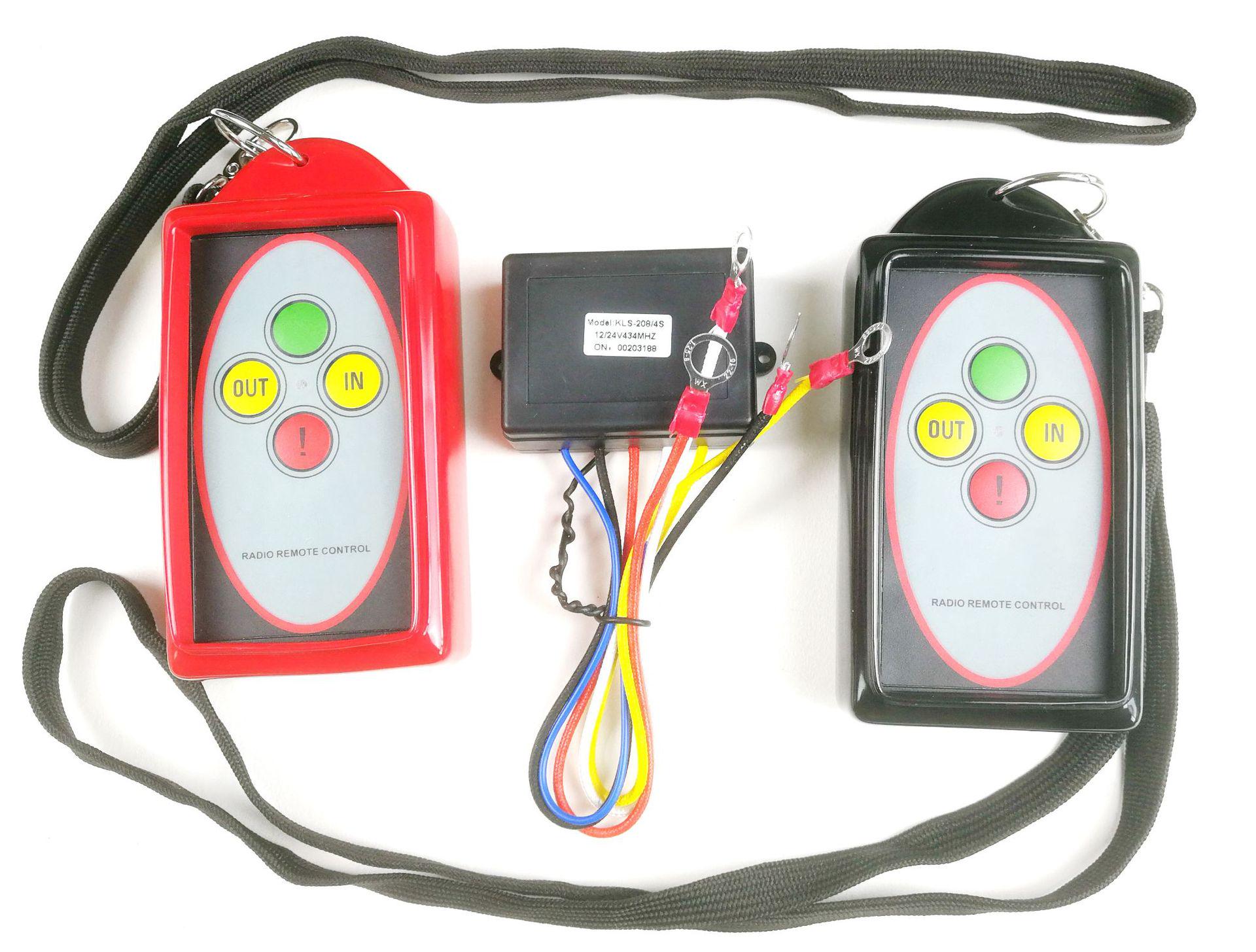Wireless Remote Control Electric Car Winch with Dual-Channel Switch Dual-Channel Remote Switch