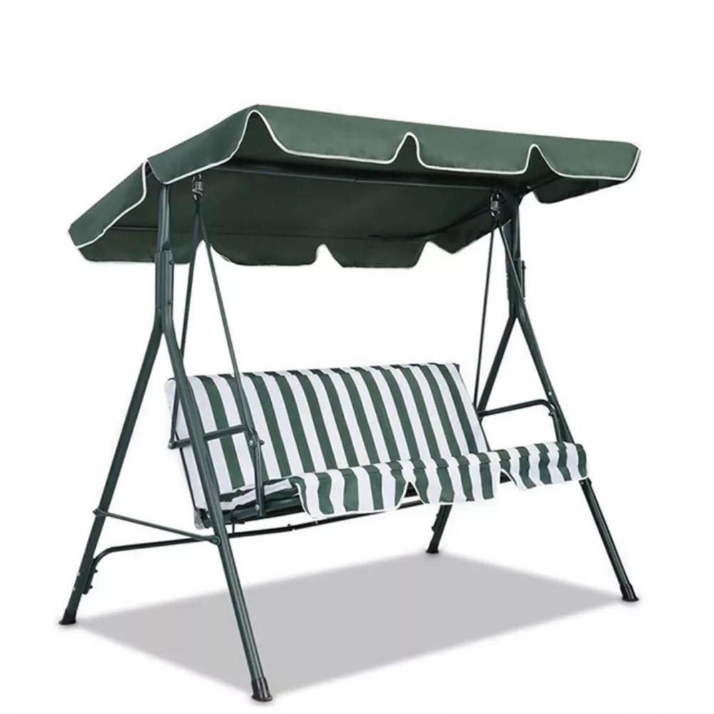1pc Garden Swing Chair Top Cover Awning Top Rain Cover Replacement Canopy Waterproof Sun Shade Swing Top Cover Without Frame
