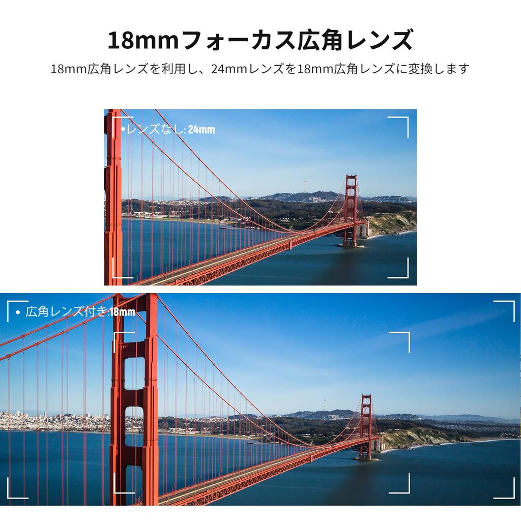 NEEWER Lens ZV1 18mm HD 10x Macro Extension Bayonet Mount Lens and Cleaning Cloth Included Wide-Angle Camera, 2-in-1 Wide-Angle & Add-on Lens, Tube,