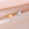 Cazador Bird Flowers Leaves Rings for Women Stainless Steel Jewelry Animal Open Finger Ring Birthday Anniversary Gift Wholesale