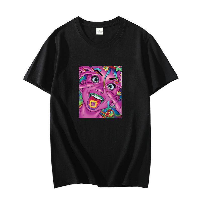 Psychedelic Trippy Sexy Female Lucid Dream Cotton Mens Tshirt Oversized Short Sleeve Tshirts Oneck Tshirt Mens Clothing