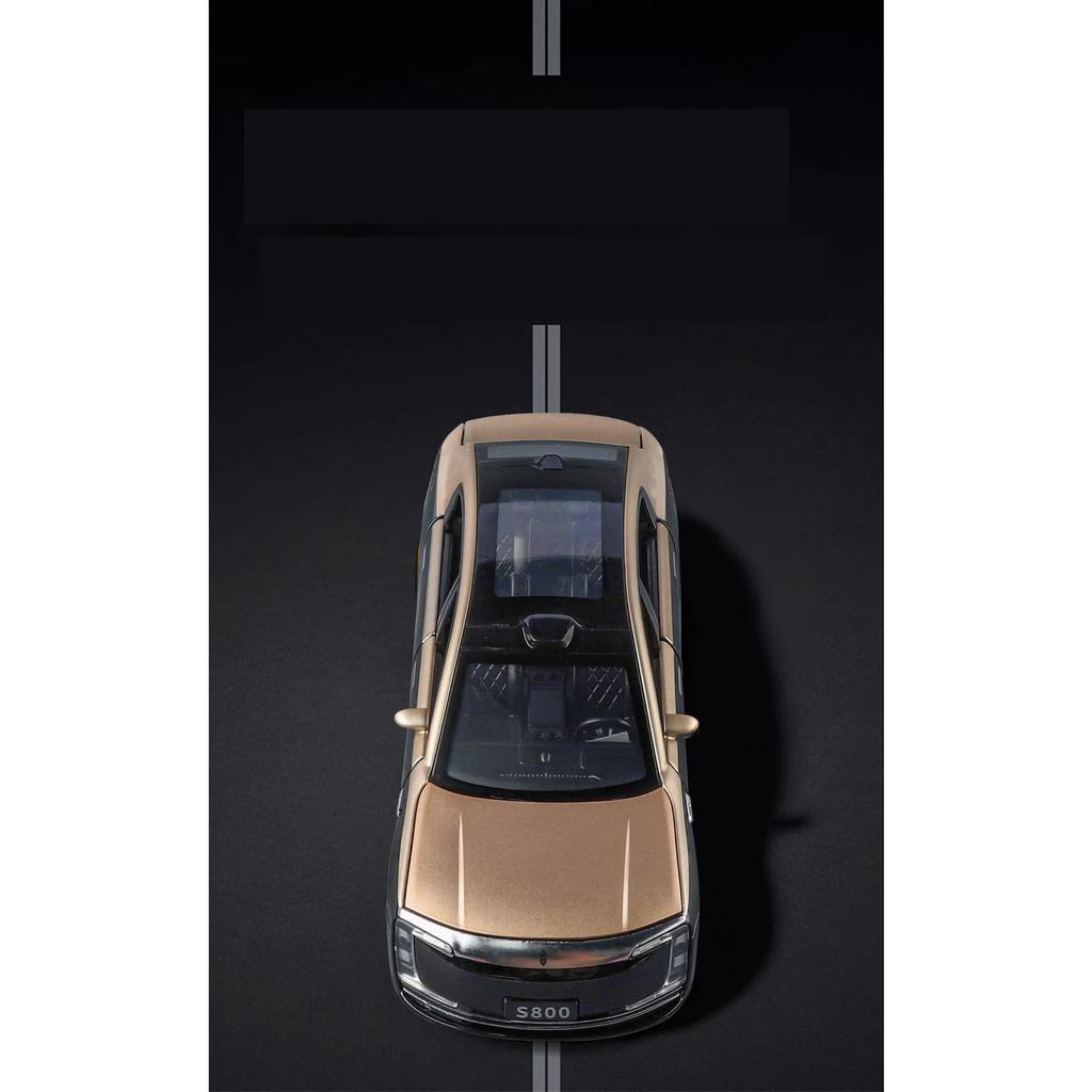 1/32 MAEXTRO S800 Alloy Luxy Model Diecast Metal New Energy Car Vehicles Car Model High Simulation Sound and Light Kids Toy Gift
