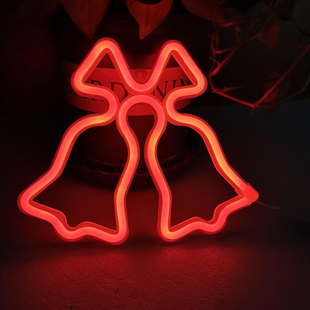 Herz & Stern LED Neon Mondlicht