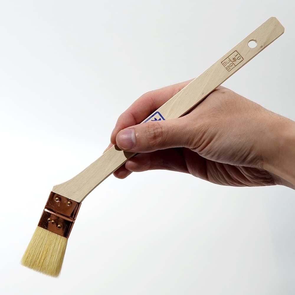 Hakeichi Joint White Goat Hair Set of 10 Brush, Water-Based, Nylon, Blend, 30mm, Diagonal,