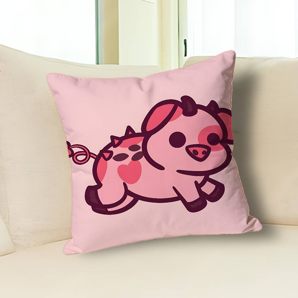 

A-Angel D-Dust H-HazbinsS-S Pillow Cases for Bedroom Living Room Sofa Home Decor Polyester Cushion Cover with Zipper 30cmx30cm