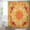Bohemian Flower Bathroom Curtain Colorful Boho Floral Print Beautiful Bright Polyester Fabric Cloth Shower Curtain for Bathroom