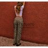 Spring New Trend Easiest for Match Mid-Waist Elastic Waist Bows Shoelace Animal Pattern Printed Pants 3067425