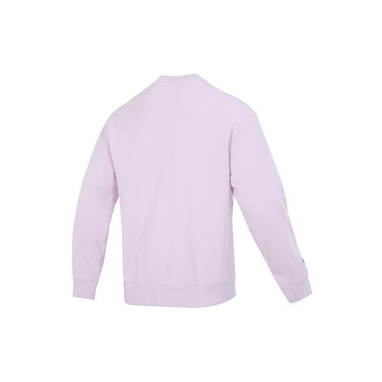 Puma Team Badge Sweatshirts Men's Light Purple Crew Neck Moderate Regular 677379-17