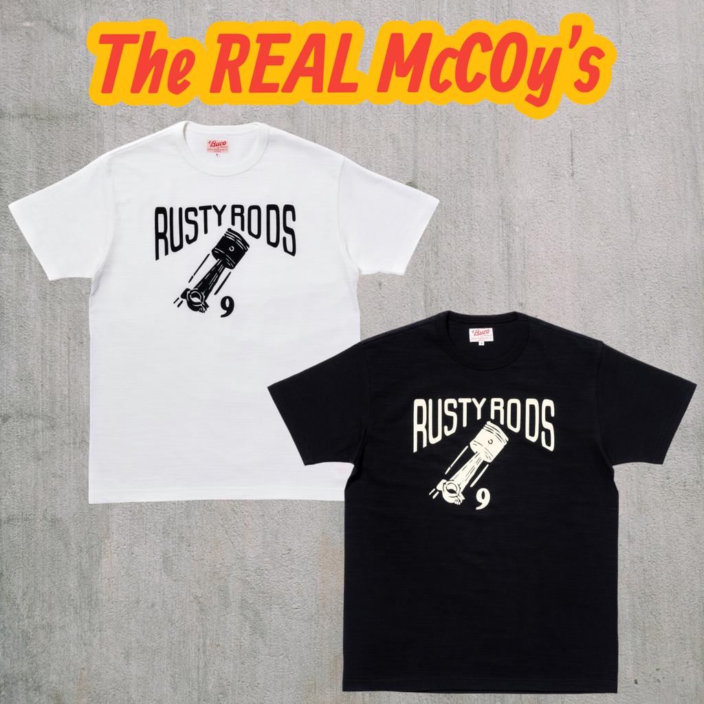 The Real Mccoys BC25006 Sport T-Shirt Rusty Rods Milk Black Sxxl Japan Neu