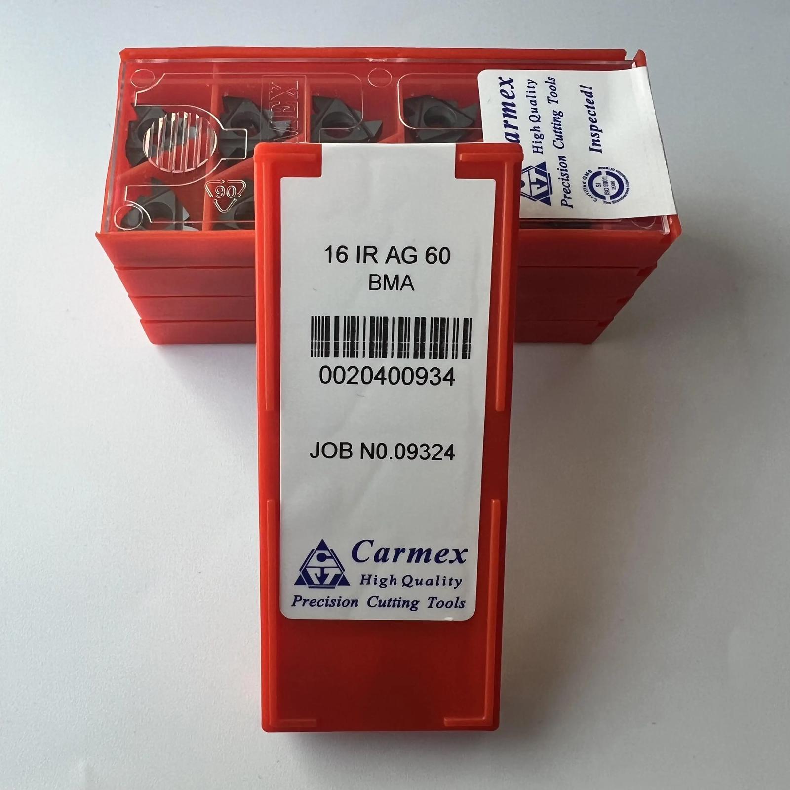 

Original / 16IRAG60 BMA / Industrial indexable Carbide Inserts 10 Pcs