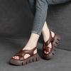 Fashion 2025 Summer New Woman Shoes Sandals Thick Heels Luxury Designer Women Wedges Platform Casual Platform Shoes Sandalias Planas