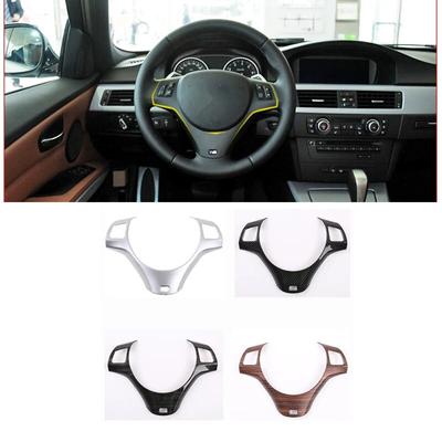 Car Styling ABS Steering Wheel Buttons Frame Deoration Cover Trim For BMW E90 3 Series 2005-2012 Interior Accessories