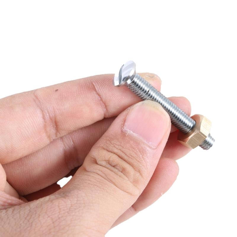 4Pcs 6mm Stainless Steel Screws Turntable Cartridge Mounting Panel Fixing Screws Cartridge Mounting Screws Replacement