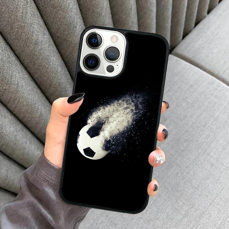 Football Soccer Phone Case For iPhone 17 Air 16 16e 15 13 14 Pro Max 11 12 Plus 2022 MAX Shell Cover Coque