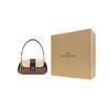 Coach Grace Series 26 Classic Monogram Logo Embossed Charm Tote Bag Women Tote Bag Brown CC066-IMUPM