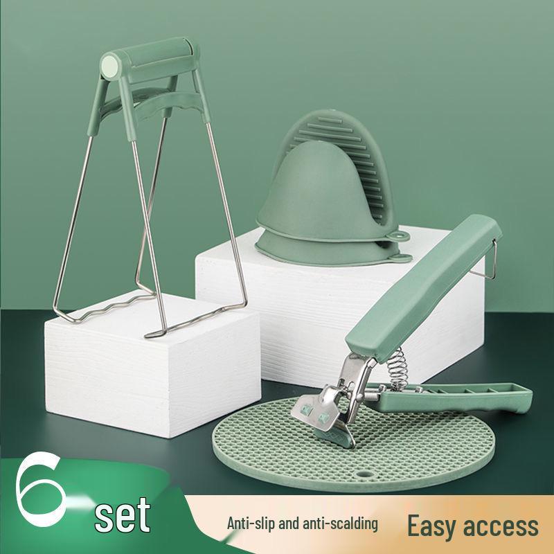 Levantador de Pratos Antiescaldante de Aço Inoxidável – Clipe Antiderrapante para Vaporizador para Tigelas e Pratos