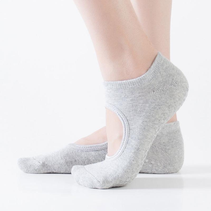 Ladies Spring and Summer Professional Backless Skid Deodorizing Dance Yoga Gym Pilates Socks