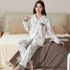 Set pigiama da donna pigiama set 2 pezzi arioso morbido casual stampato pigiama