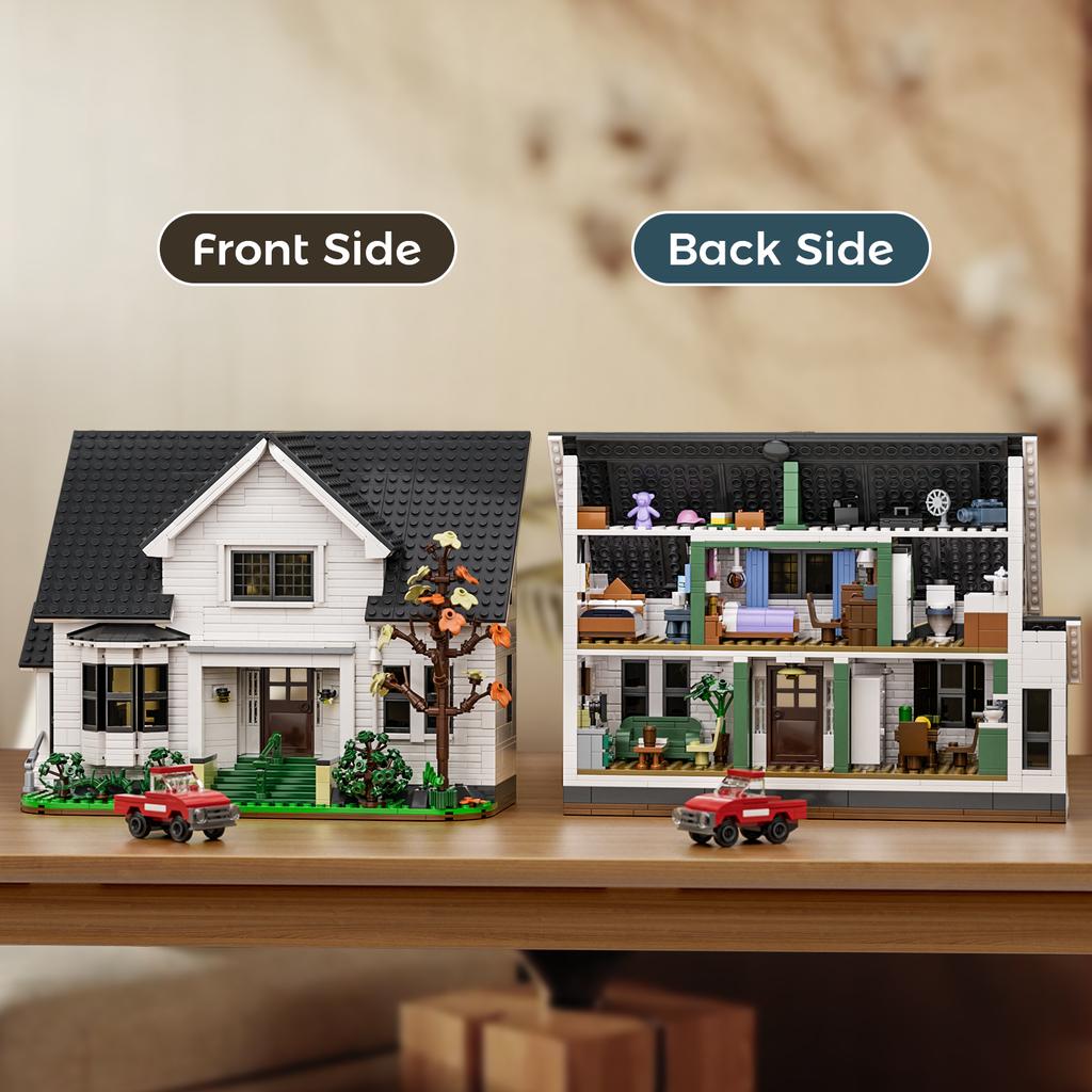1224Pcs Romantic Cottage Villa Building Blocks Classic Architecture Model Adult Collector Gift For Holiday Valentine Xmas