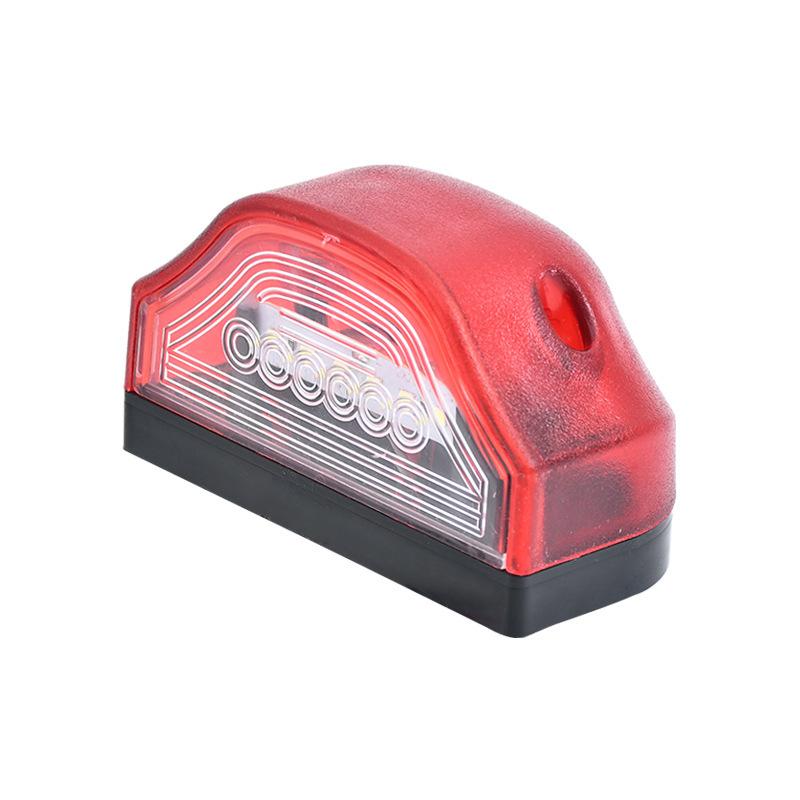3 Led Number Lamps E9 12V-24V For Lorry Truck Trailer White Light Waterproof Car License Plate Light