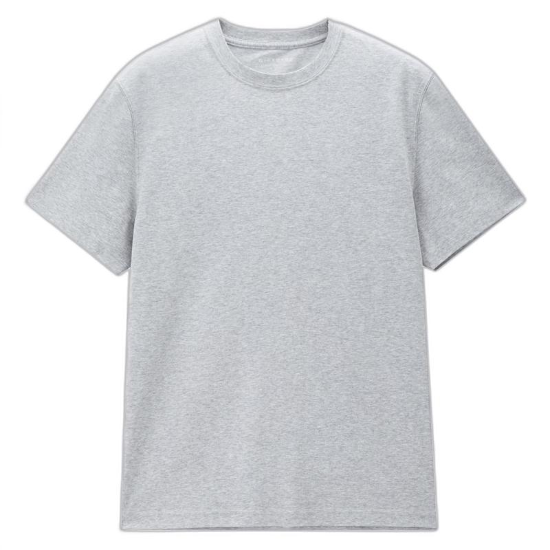 Giordano Men's Korean Style Solid Round Neck Short Sleeve T-Shirt