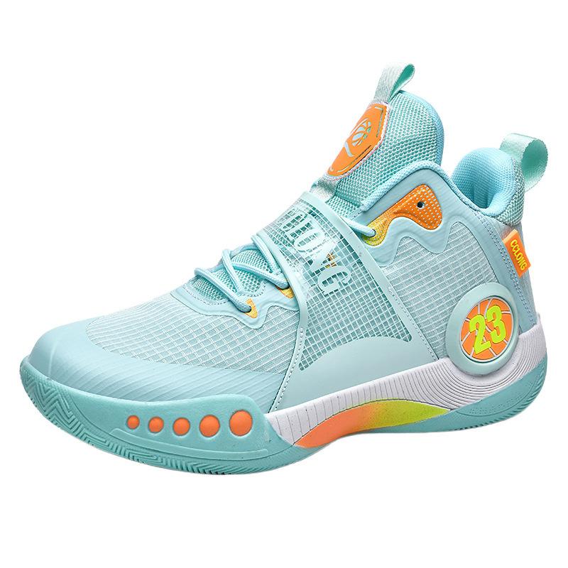 Basketball shoes men's high-top breathable casual junior high school sports boys and girls teenagers primary and secondary school students runnin