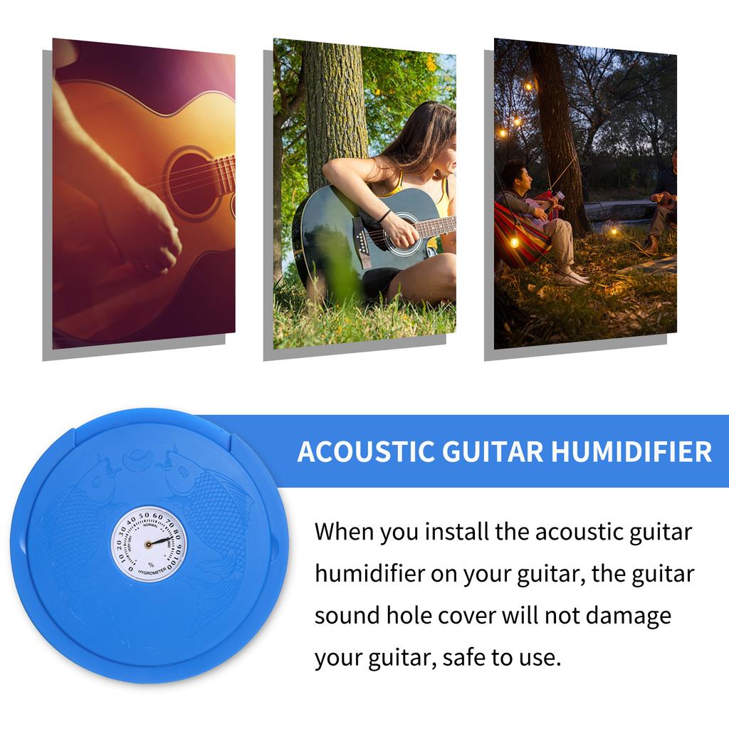 Kryt zvukového otvoru akustické kytary Zvlhčovač Vlhkoměr Zvlhčovač kytary Ztlumení kytary Zpětná vazba