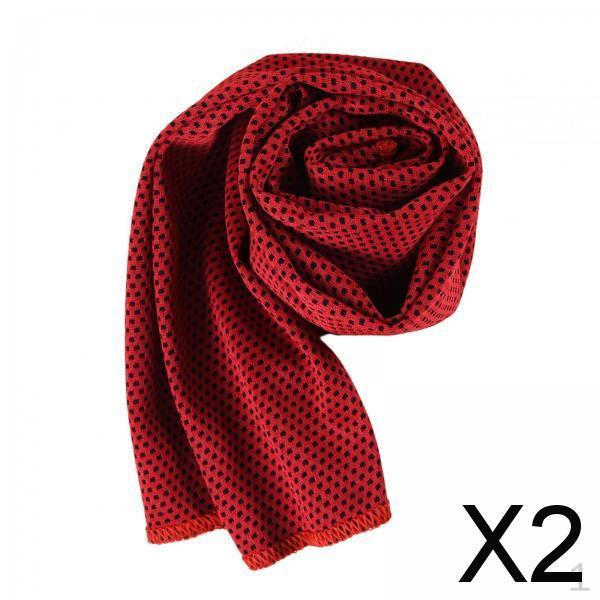 

Набор охлаждающих полотенец для мгновенного облегчения, Оставайтесь , Красный, 2 шт.