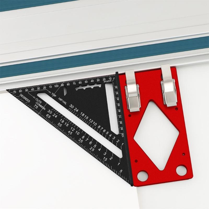 Aluminum 90°Right Angle Guide Rails 90 Degree Angle Stop Precise Cutting Tool For Woodworking And Carpentry Operations