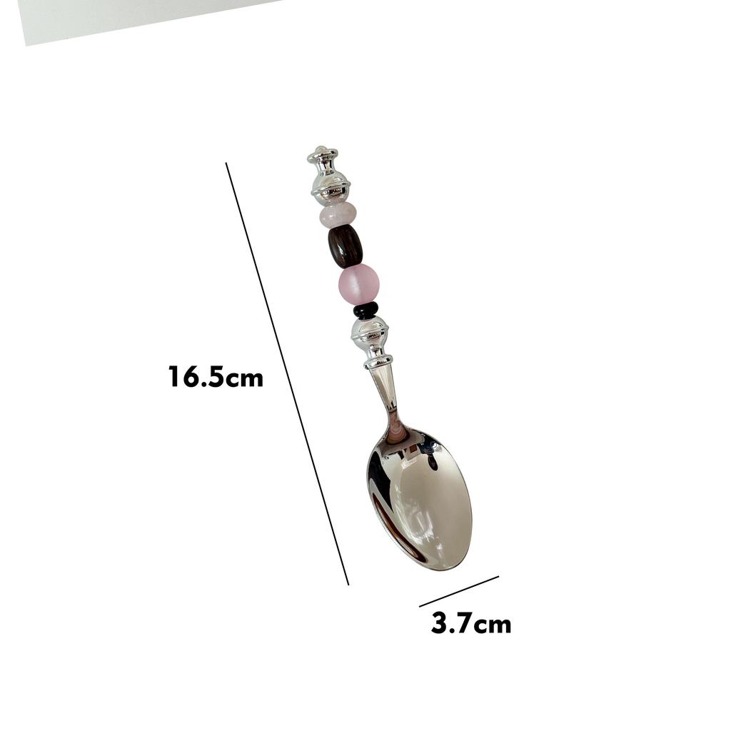 Luxurious Colored Beads Stainless Steel Fork, Butter Knife Tableware,Western Luxury Dinner Set Mirror Elegant Knife Fork Spoon