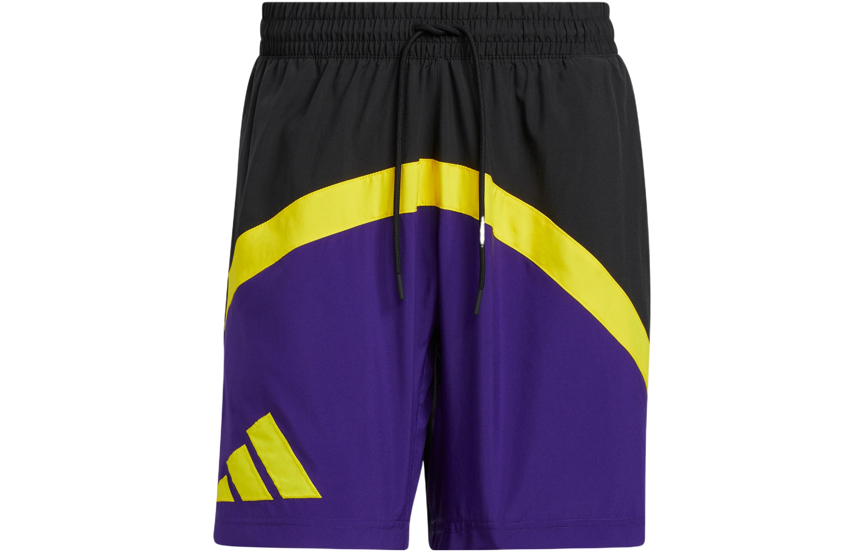 Adidas Basketball Shorts Men s Collegiate Purple Moderate Straight Fit Pants HK9465 XXL