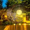 JYL/150,Hot Selling Creative Iron Fairy Moon Solar Stake Light Lawn Light Landscape Garden Lamp
